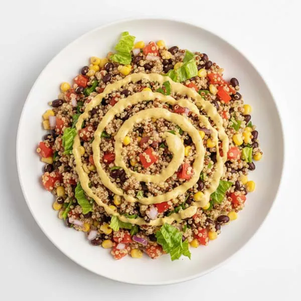 Southwestern Quinoa And Bean Salad With Mustard Cilantro Dressing